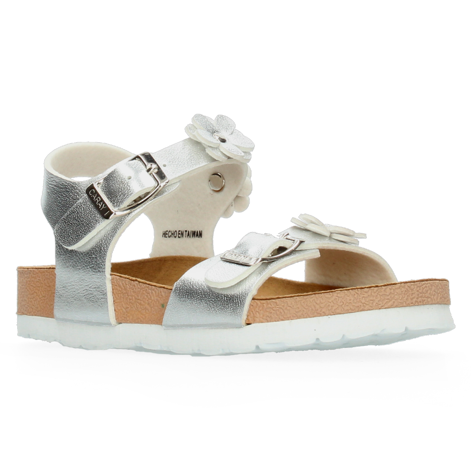 Sandalias Caray Plateado para Niña [CAR375]