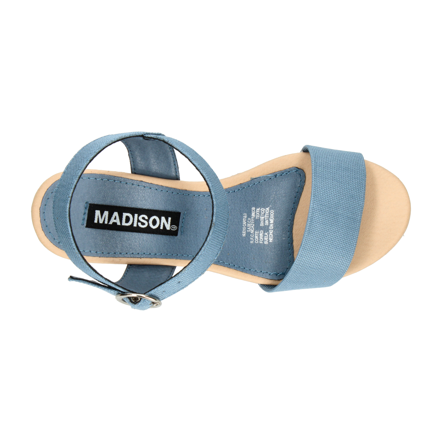 Sandalias Madison Azul para Mujer [MAD48] - Zapaterias Torreon