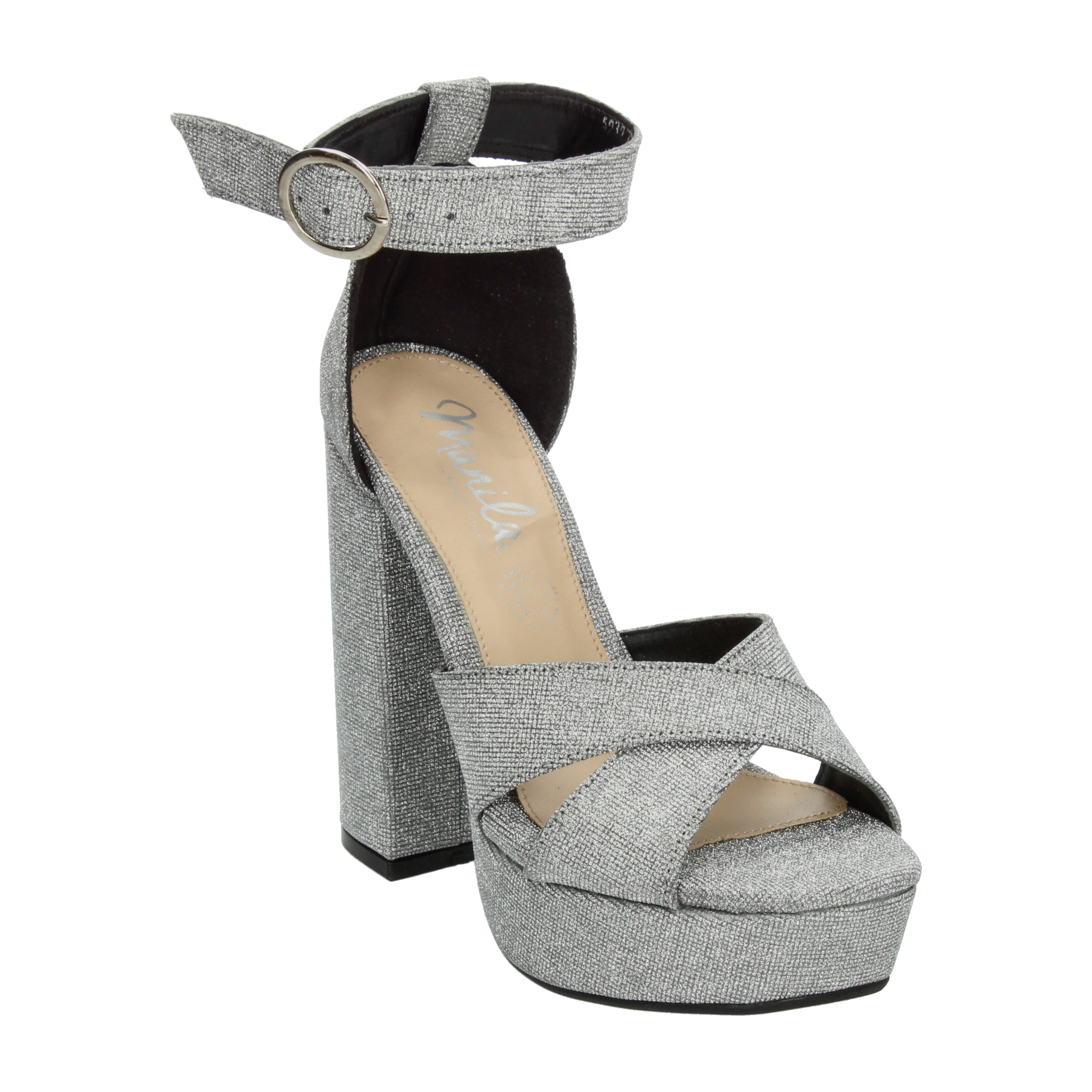 Sandalias Manila Plateado para Mujer [MLA391]